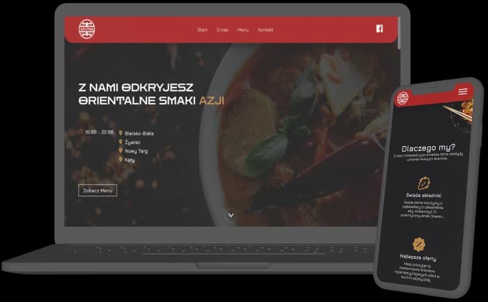 Projekt strony internetowej restauracji ADONA