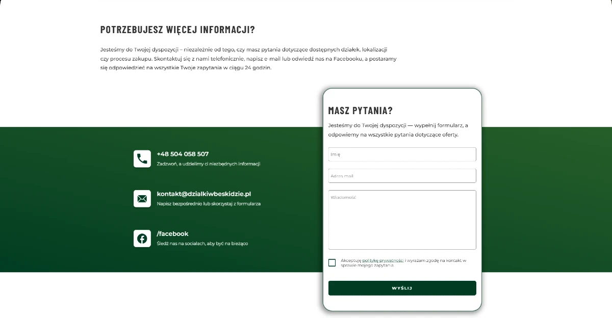 Strona internetowa restauracji Adona - Layout