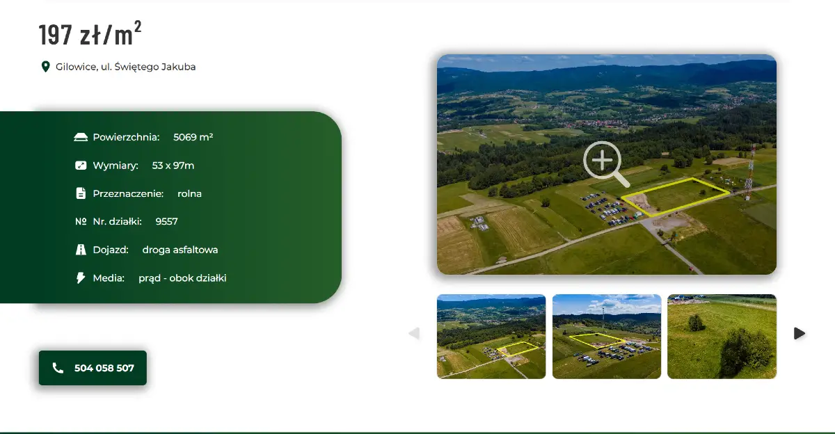 Strona internetowa restauracji Adona - Layout